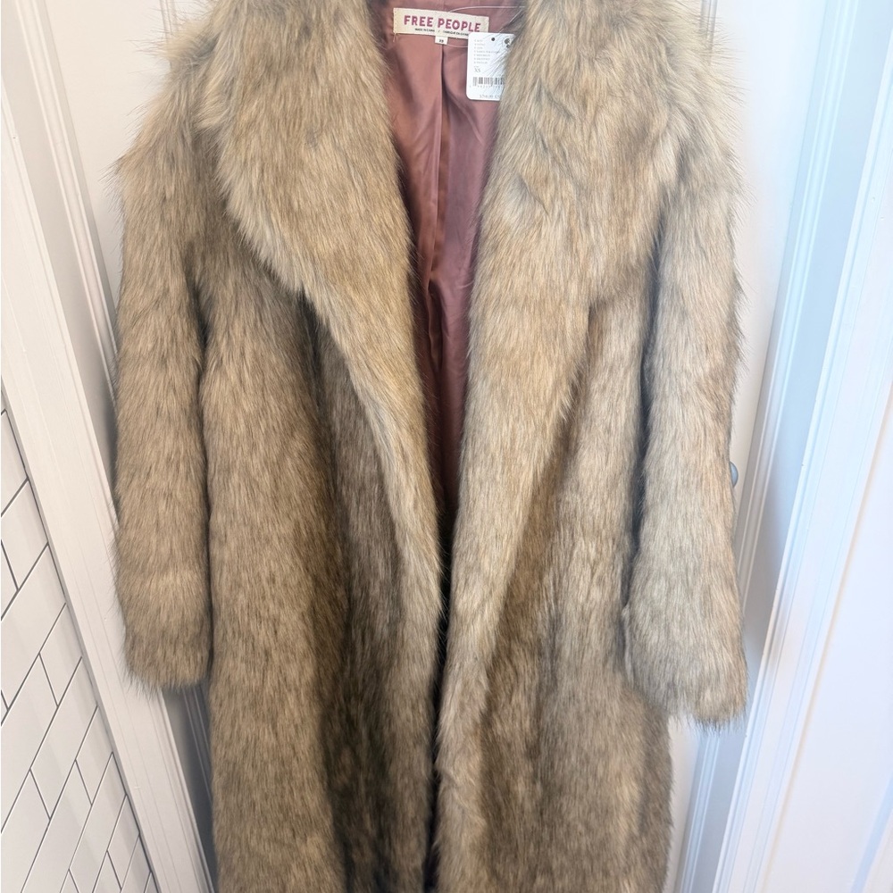 Free People Plush Teddy Jacket - Brown